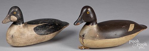 Harry V. Shourdes pair of goldeneye duck decoys