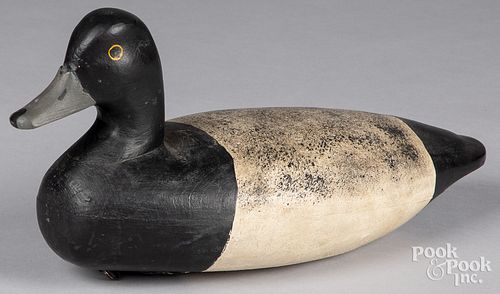 New Jersey carved and painted broadbill duck decoy