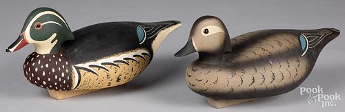 Pair of Charles R. Birdsall Wildfowler duck decoys