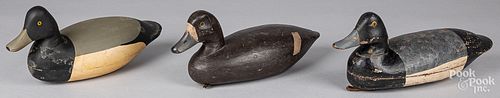 Three New Jersey carved and painted duck decoys