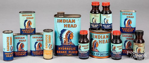 Collection of Indian Head brand items