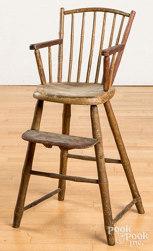 Painted Windsor highchair, early 19th c.