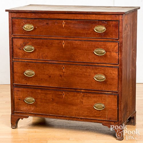 Federal cherry chest of drawers, ca. 1810