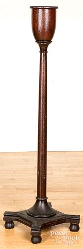 Stained pine torchiere, ca. 1900