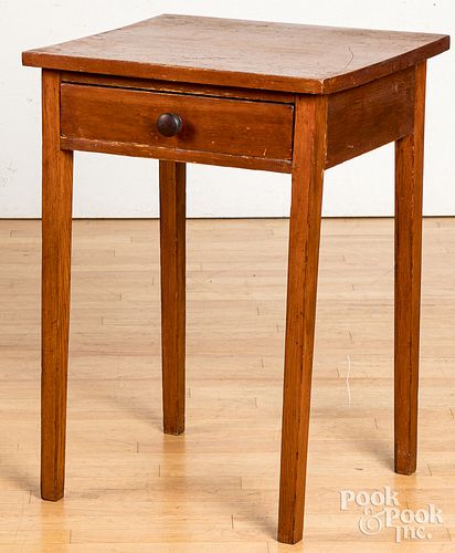 Pennsylvania pine one-drawer stand, 19th c.