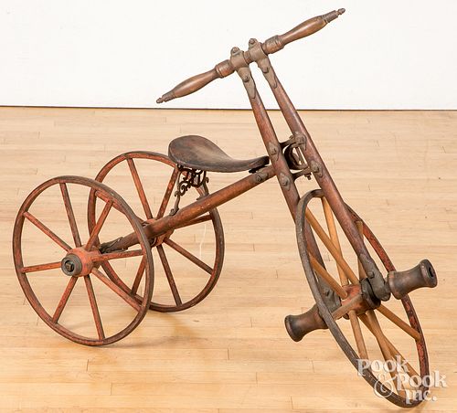 Painted tricycle, late 19th c.