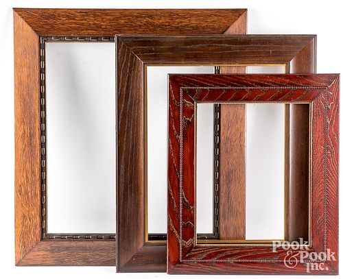 Three oak frames