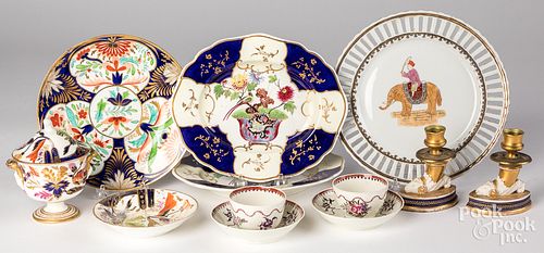 Assorted early English and French porcelain