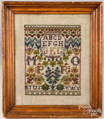 Needlework sampler, mid to late 19th c.