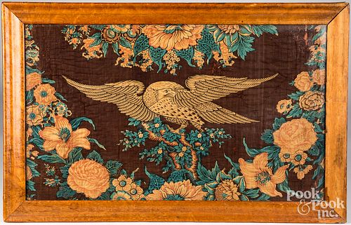 Patriotic printed fabric panel, early 19th c.
