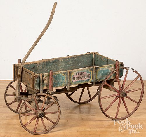 Child's pull cart, late 19th c.
