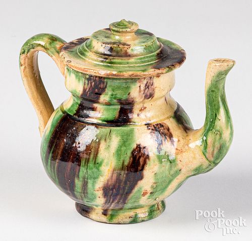 Earthenware teapot, 19th c.