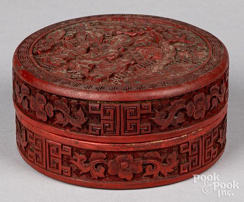 Chinese cinnabar box