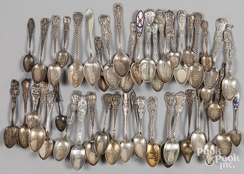 Sterling silver souvenir spoons