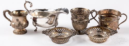 Group of English silver
