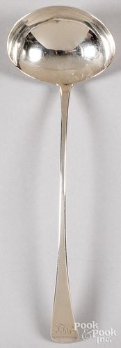 English silver ladle, 1804-1805