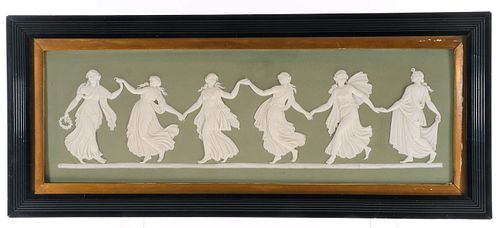 Framed Wedgwood Jasperware Plaque - Dancing Hours