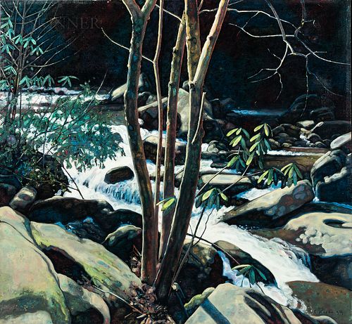 Edward Kellogg (American, b. 1944), Sun on a Mountain Creek