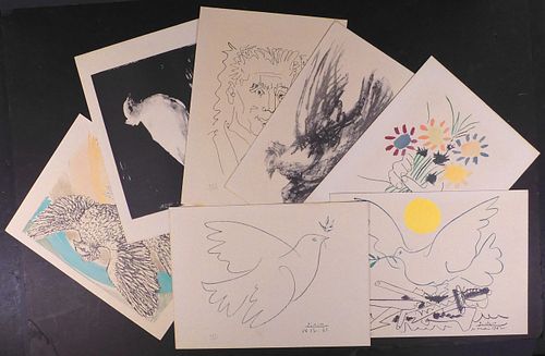 Pablo Picasso: 7 Lithographs, Combat Pour la Paix