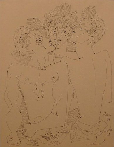 After Jean Cocteau: Three Fauns