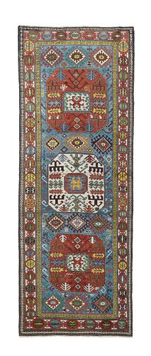 Antique Caucasian Kazak Rug, 3’6” x 9’10
