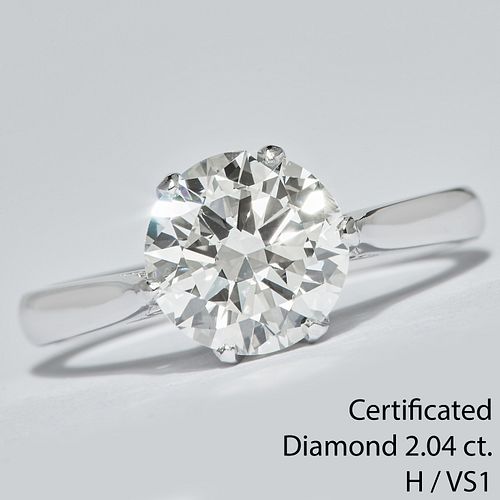 IMPORTANT DIAMOND SOLITAIRE RING