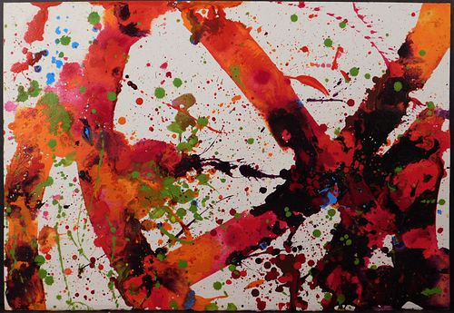 Sam Francis (Attr.) : Abstract Expressionist Composition