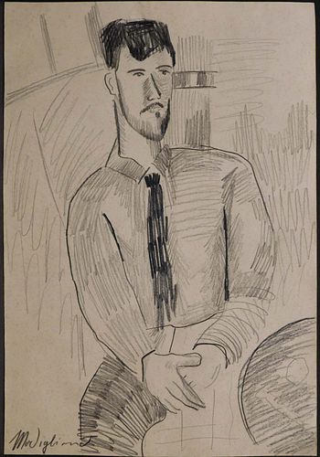 Amedeo Modigliani  Manner of: Portrait of Leopold Zborowski