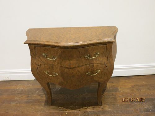 LXV Style 2 Drawer Bombe Commode