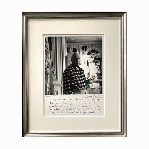 Lucien Clergue Picasso "Cannes" 1955 Signed Photo
