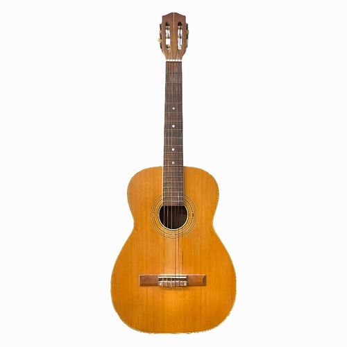 Vintage 6 String Wooden Case Acoustic Guitar