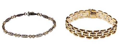 14k Gold Bracelets