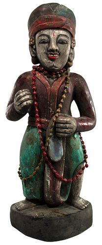 Asian Carved Wood Figure