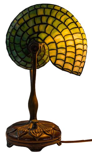 Tiffany Studios Leaded Nautilus Desk Lamp