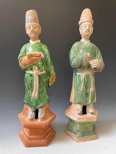 Two Chinese Pottery Figures