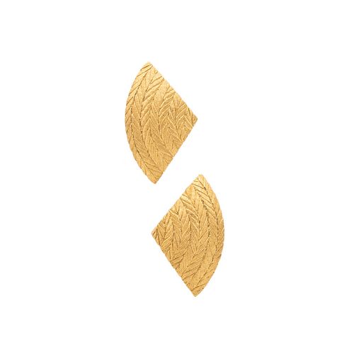 Buccellati Milano geometric woven Earrings in 18k gold