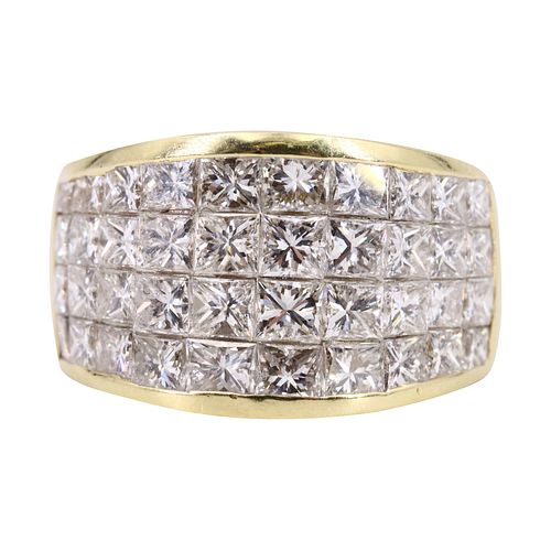 Pave Diamonds 18k Gold Ring