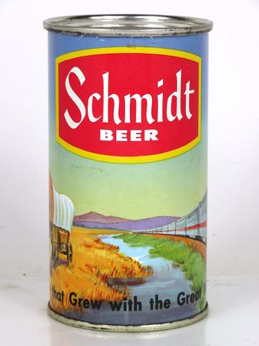 1967 Schmidt Beer (Conestoga Wagon and Train) 12oz Tab Top Can SCH3a/02 Saint Paul, Minnesota