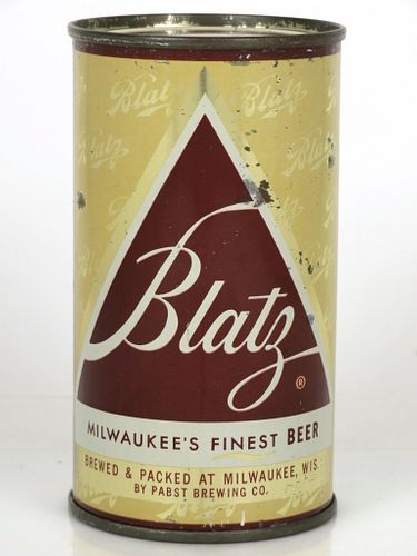1958 Blatz Beer 12oz Flat Top Can 39-22.2 Milwaukee, Wisconsin