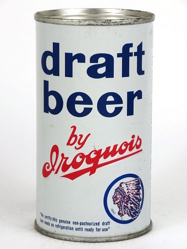 1967 Iroquois Draft Beer 12oz Flat Top Can 86-03 Buffalo, New York