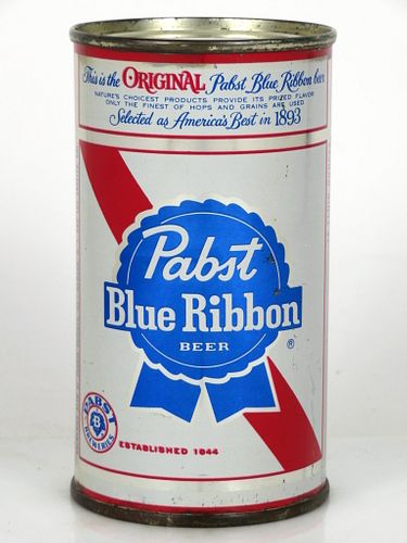 1960 Pabst Blue Ribbon Beer 12oz Flat Top Can 112-01.1 Milwaukee, Wisconsin