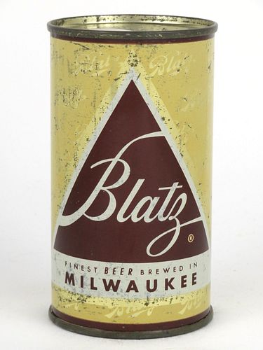 1953 Blatz Beer 12oz Flat Top Can 39-18 Milwaukee, Wisconsin