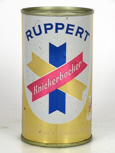 1960 Ruppert Knickerbocker Beer 12oz Flat Top Can 126-22.1b New York, New York