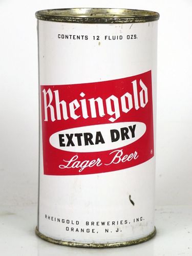Unpictured 1964 Rheingold Lager Beer 12oz Flat Top Can Orange, New Jersey