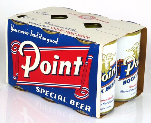 1978 Point Bock Beer Six Pack 12oz Six-pack Holder Stevens Point, Wisconsin