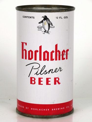 1959 Horlacher Pilsner Beer 12oz Flat Top Can 83-26 Allentown, Pennsylvania