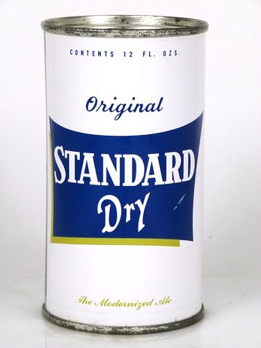 1962 Standard Dry Beer 12oz Flat Top Can 135-33.1 Rochester, New York