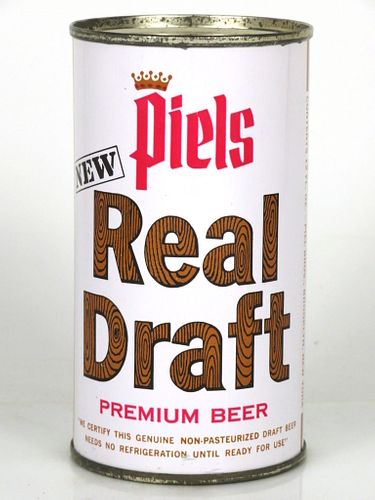 1961 Piel's Draft Beer 12oz Flat Top Can 115-26.3 Brooklyn, New York