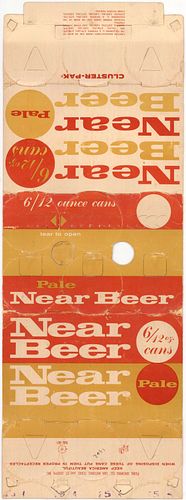 1961 Near Beer (12oz cans) Six Pack Can Carrier St. Joseph, Missouri
