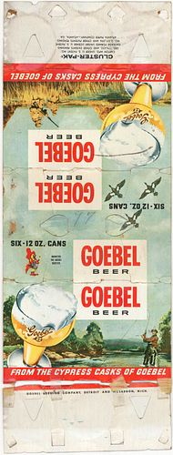 1955 Goebel Beer Six Pack Can Carrier Detroit, Michigan